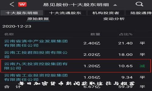 每日加密货币新闻获取途径与推荐