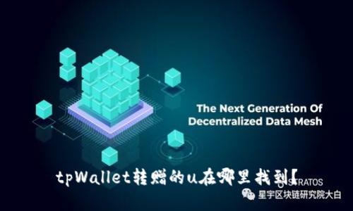 tpWallet转赠的u在哪里找到?