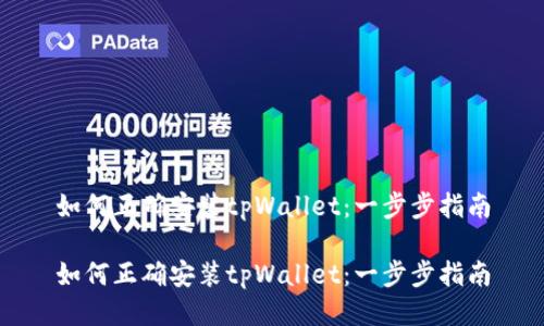 如何正确安装tpWallet：一步步指南

如何正确安装tpWallet：一步步指南