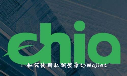 : 如何使用私钥登录tpWallet